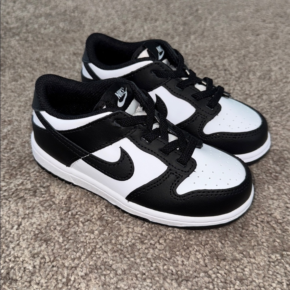 Brand New Nike Kids Black and White Sneakers